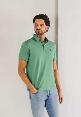 Gemerceriseerde-Oxford-polo