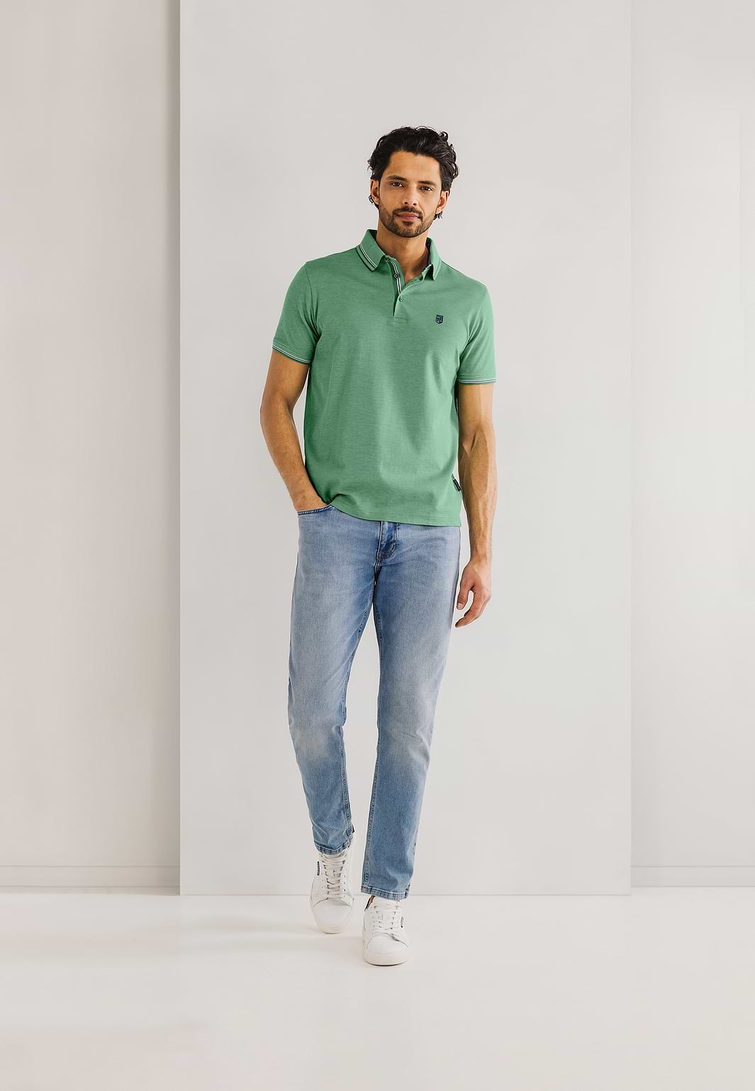 Gemerceriseerde-Oxford-polo