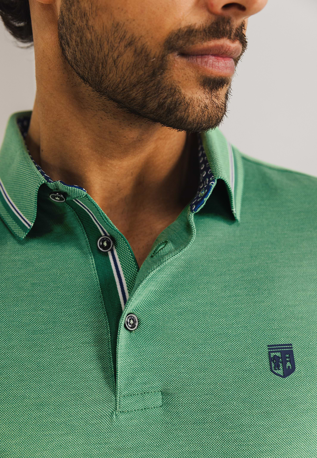 Gemerceriseerde-Oxford-polo