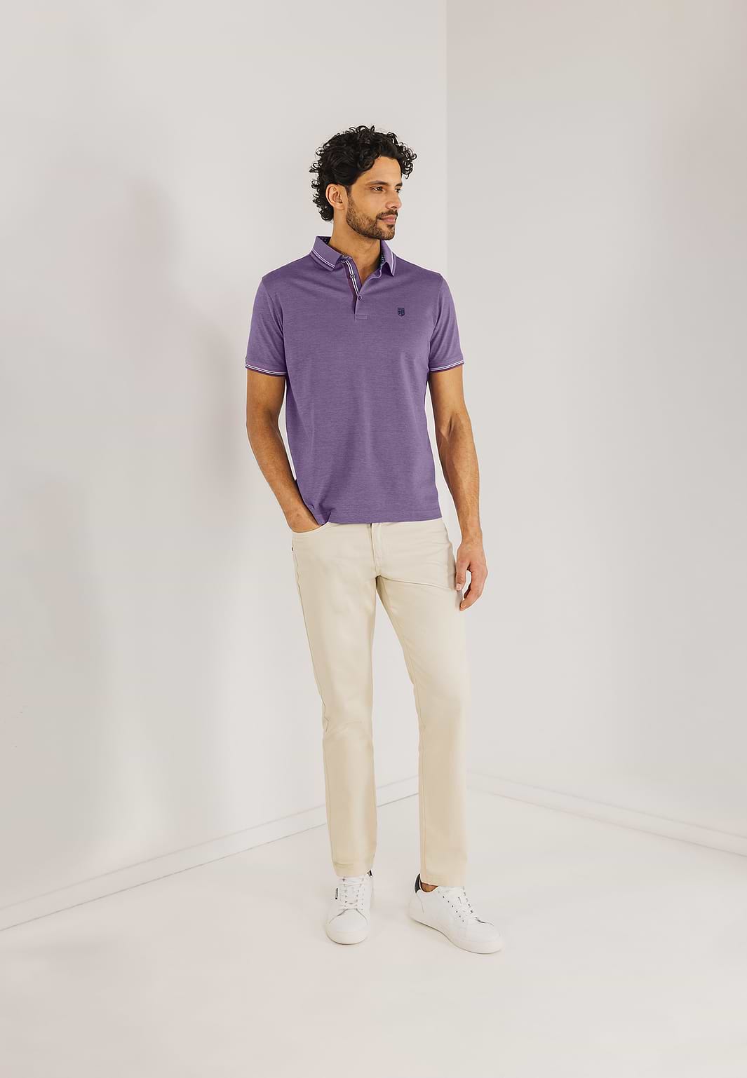 Gemerceriseerde-Oxford-polo