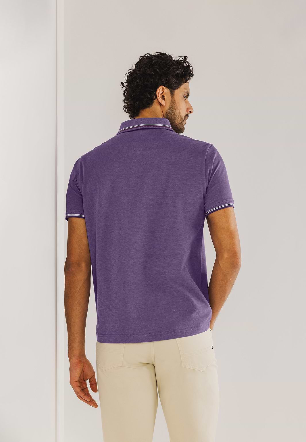 Gemerceriseerde-Oxford-polo