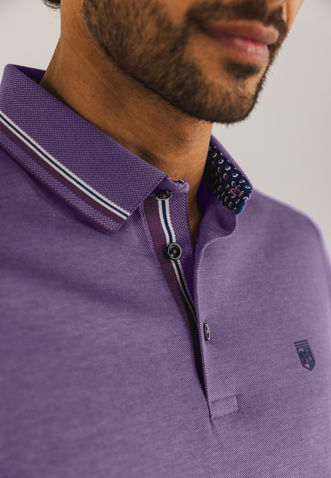 Gemerceriseerde-Oxford-polo