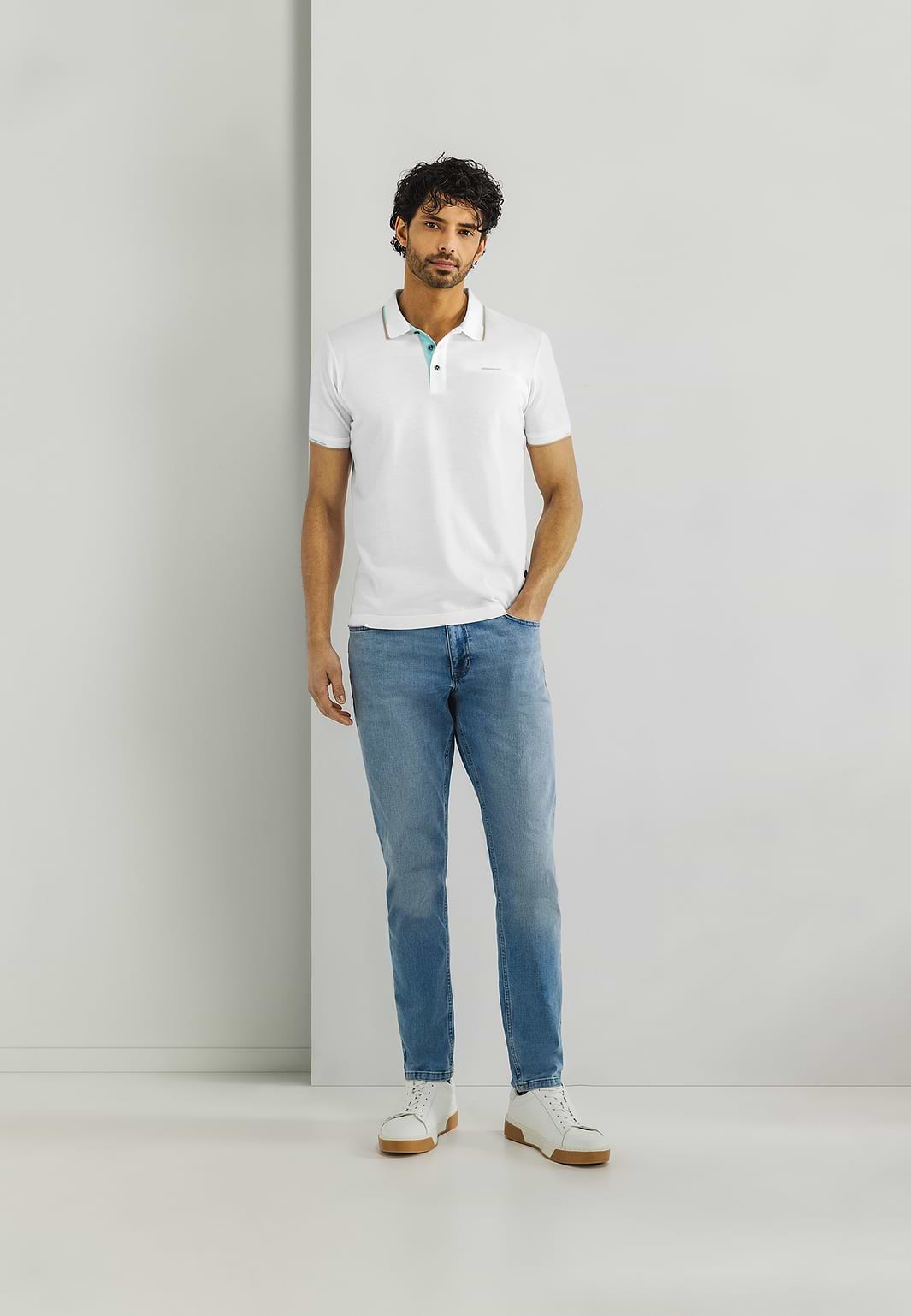 Piqué-Poloshirt-mit-Regular-Fit