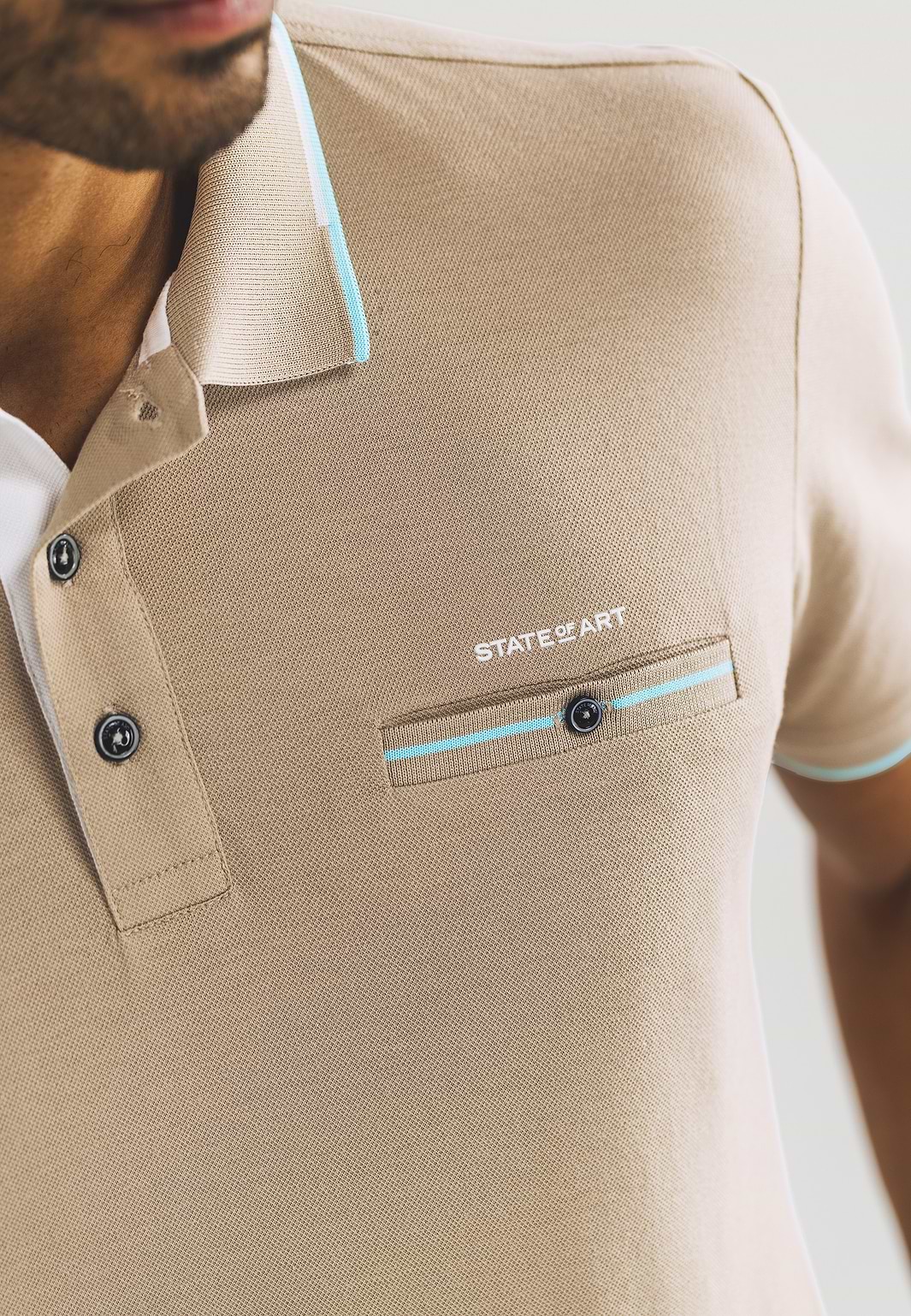 Piqué-Poloshirt-mit-Brusttasche