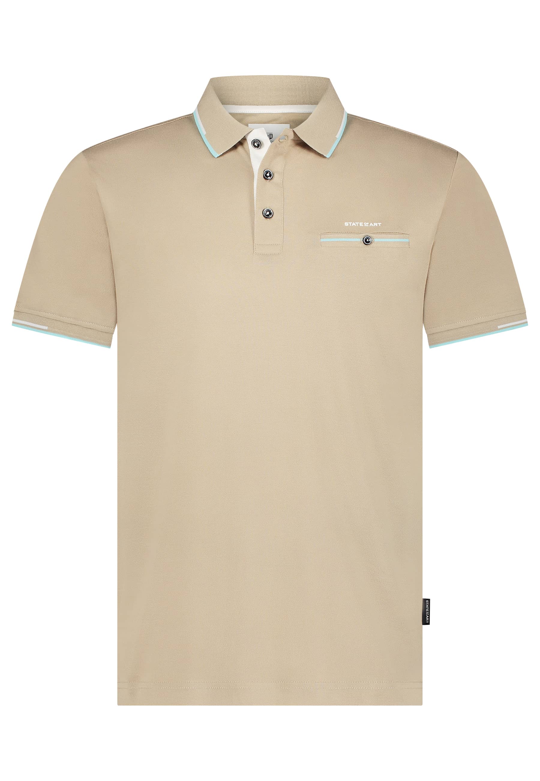 Piqué-Poloshirt-mit-Brusttasche