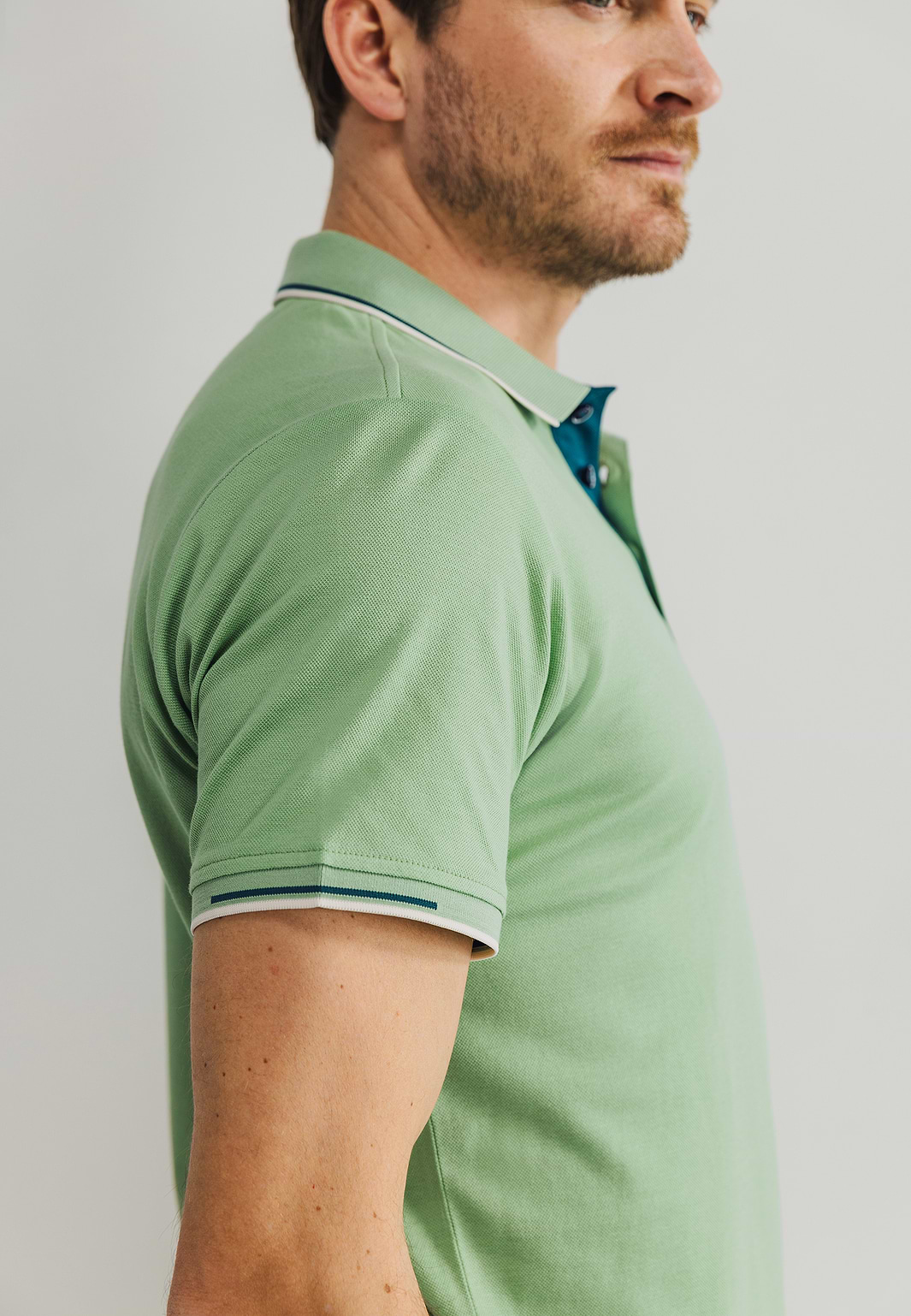 Piqué-Poloshirt-mit-Brusttasche