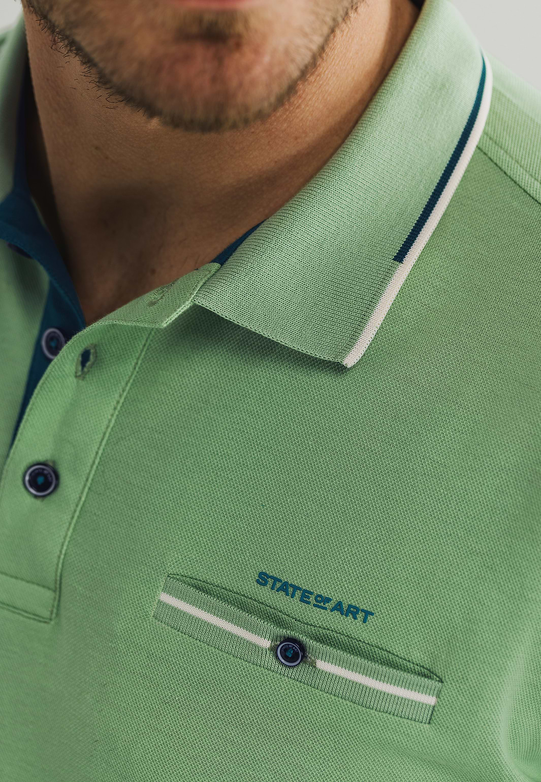 Piqué-Poloshirt-mit-Brusttasche