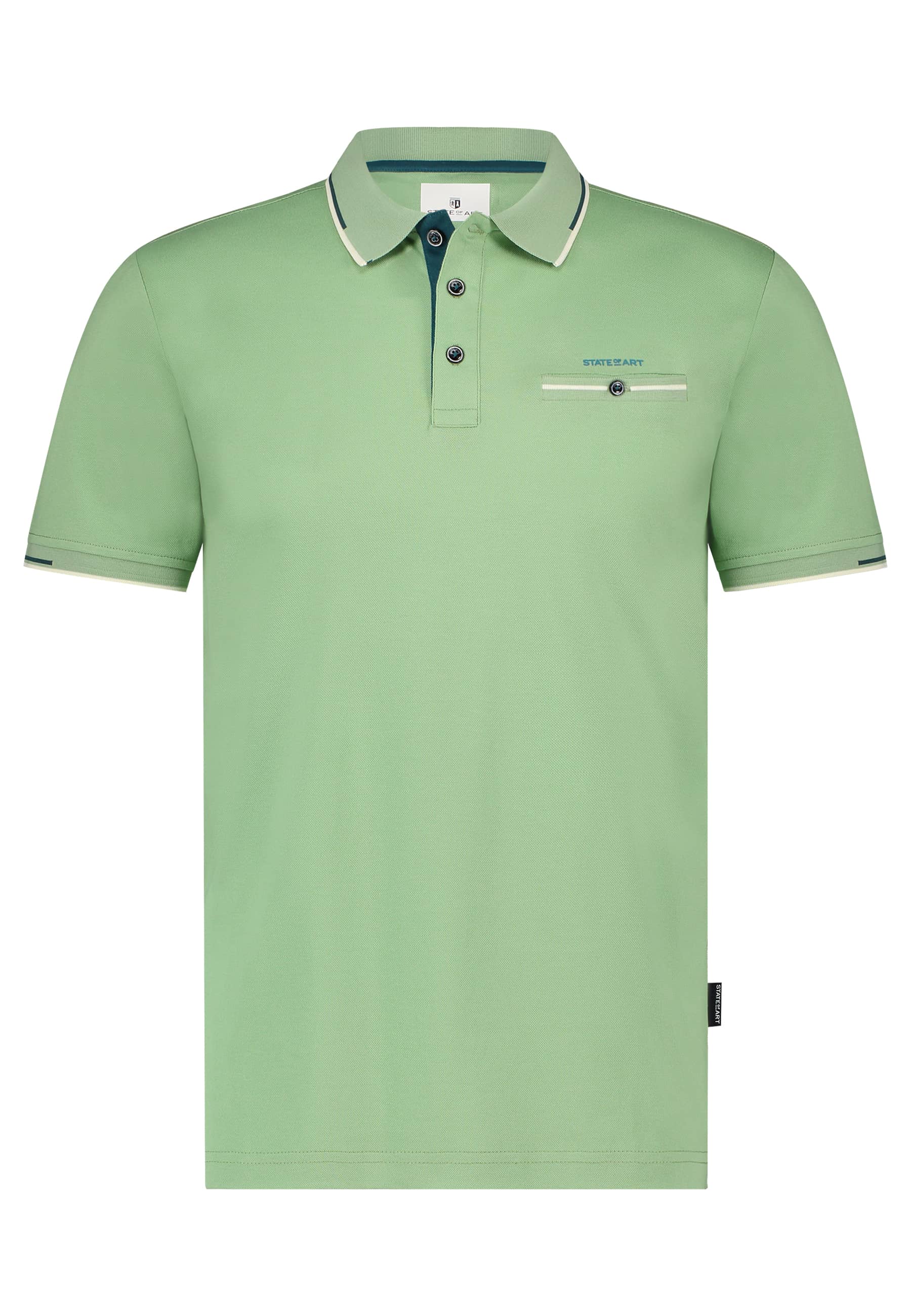 Piqué-Poloshirt-mit-Brusttasche