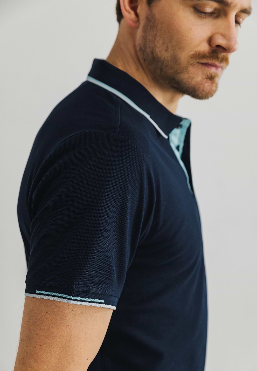 Piqué-Poloshirt-mit-Brusttasche