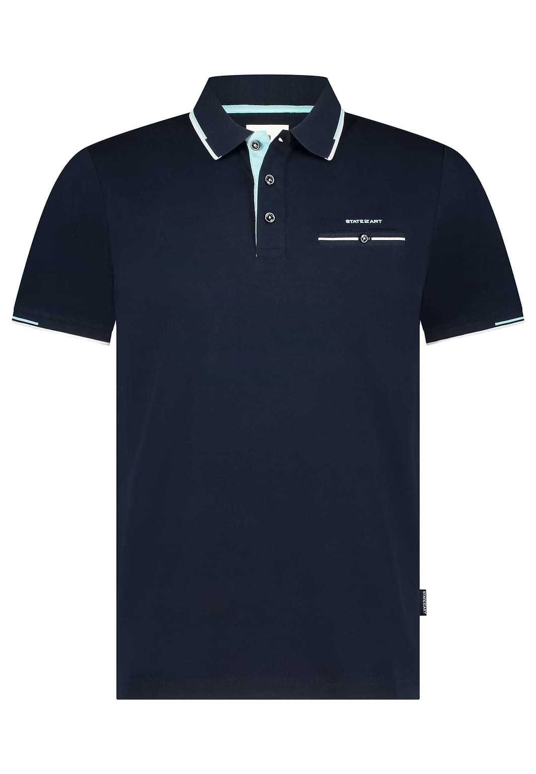 Piqué-Poloshirt-mit-Brusttasche