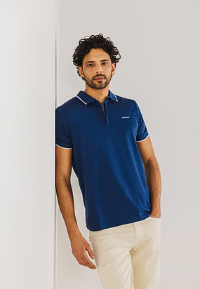 Jersey-polo-met-halve-rits
