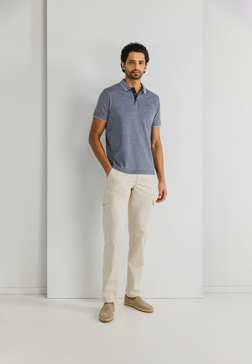 Gemerceriseerde-Oxford-Piqué-polo