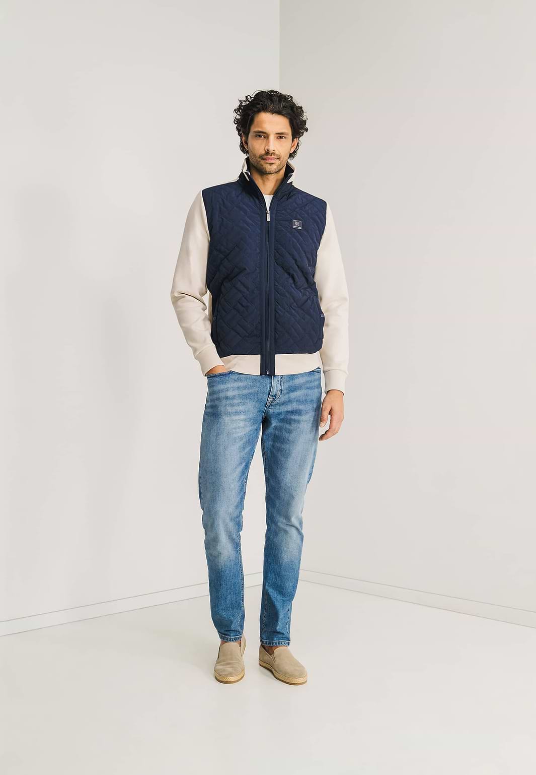Sweatvest-met-gestepte-voorzijde