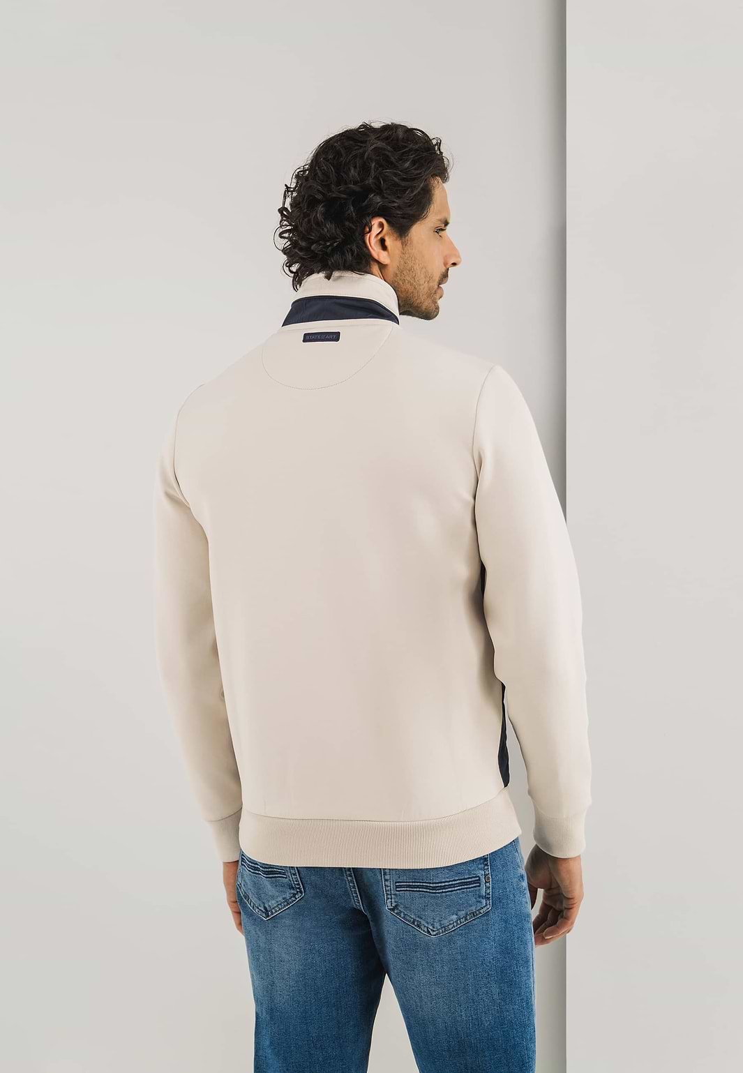 Sweatvest-met-gestepte-voorzijde
