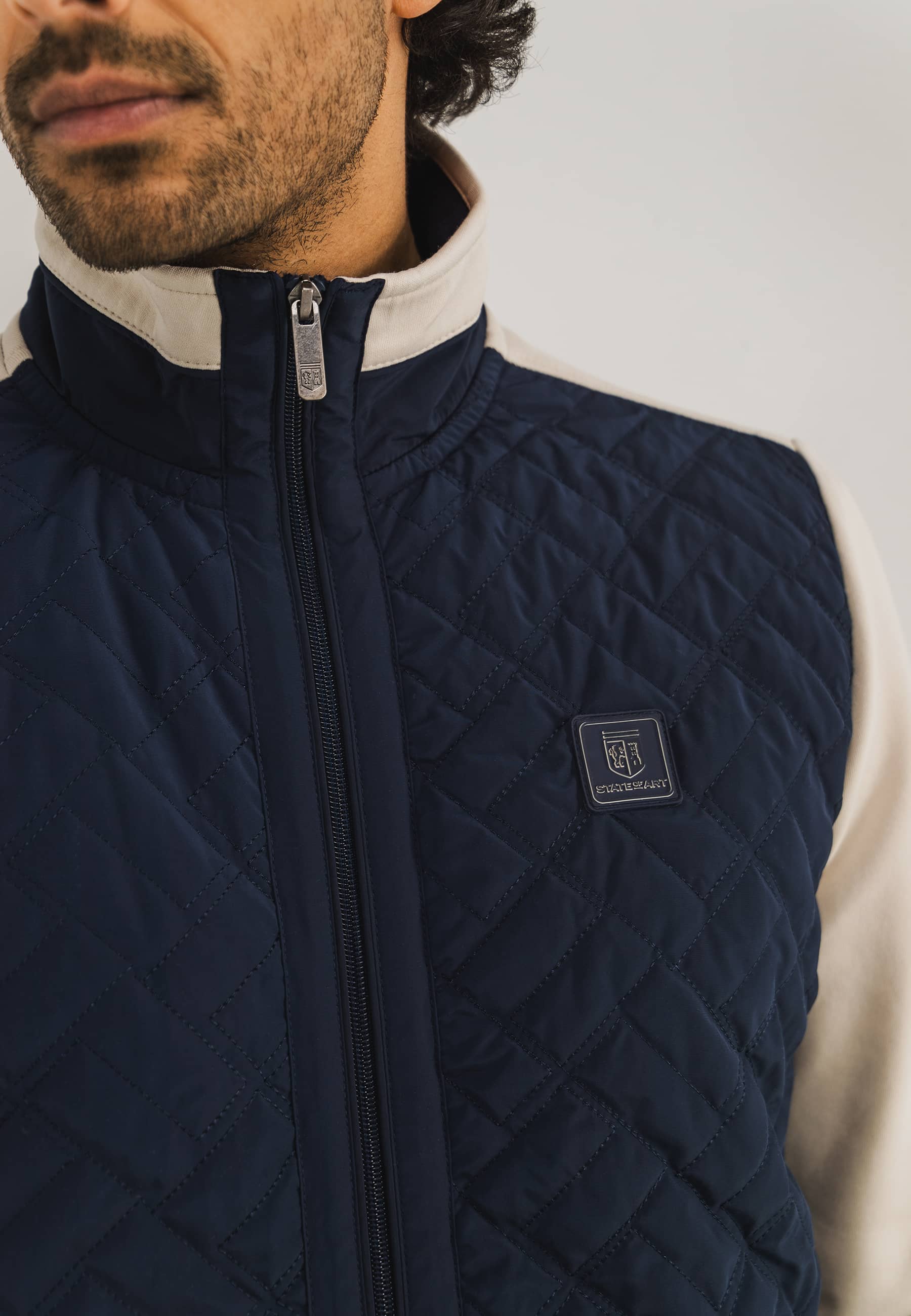 Sweatvest-met-gestepte-voorzijde