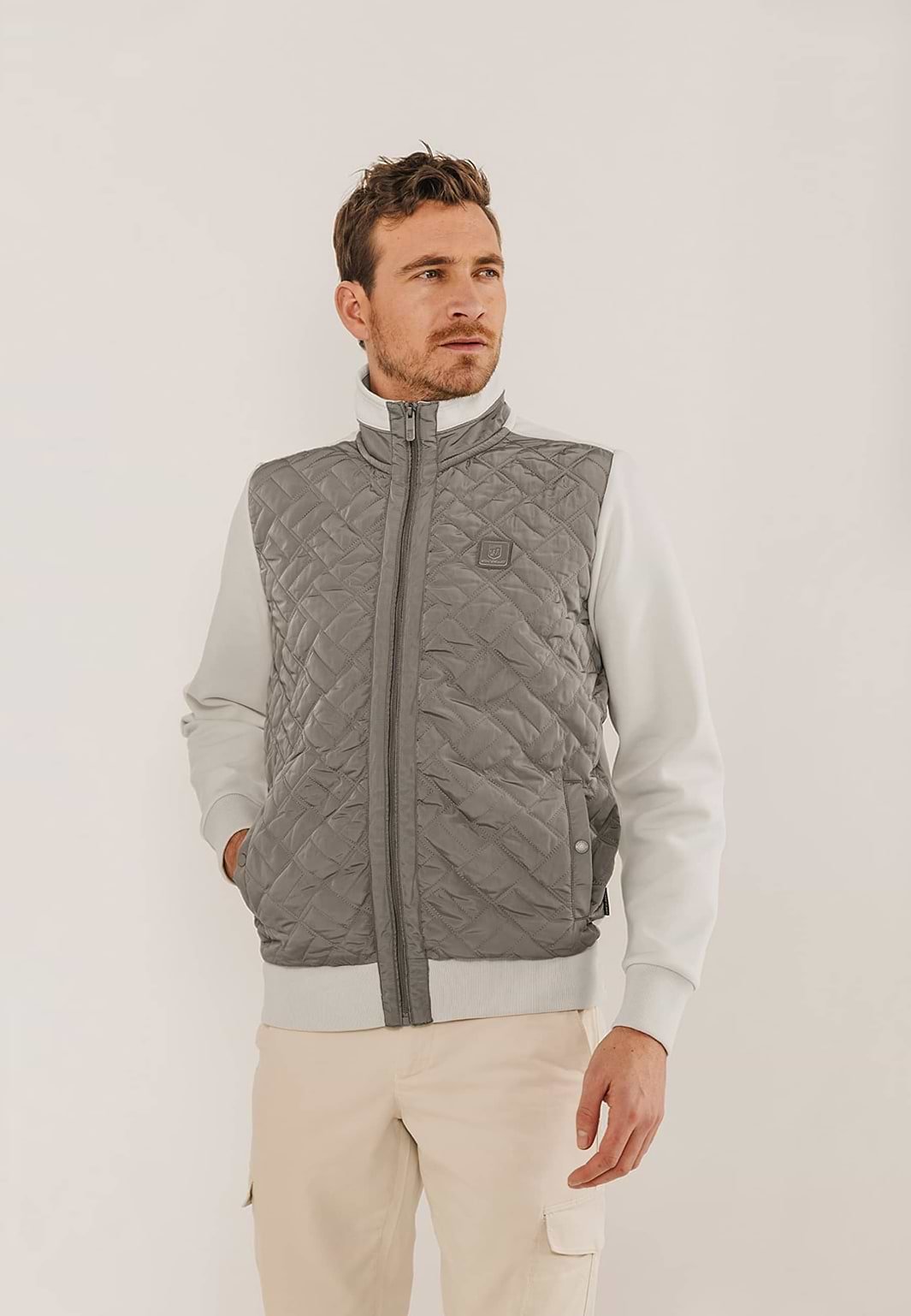 Sweatvest-met-gestepte-voorzijde