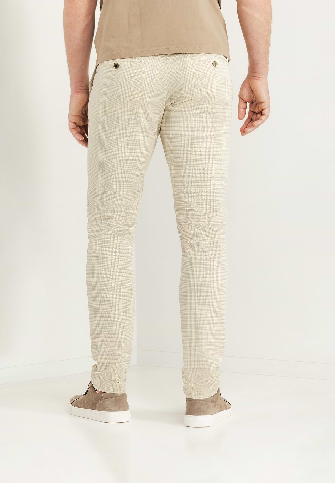 NAVIGATOR-stretchchino-met-ruitpatroon