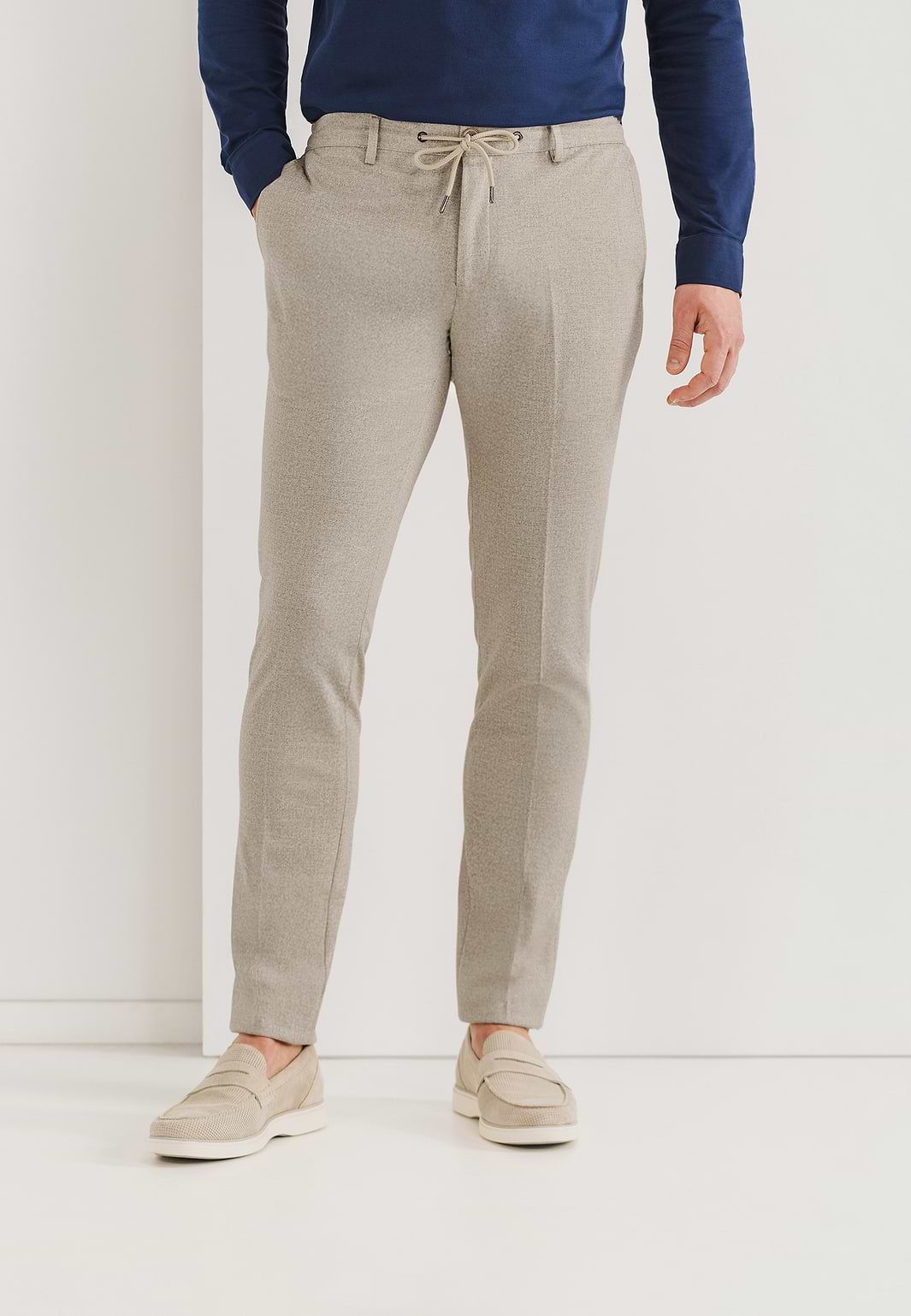Stretch-Chino-aus-Strickstoff