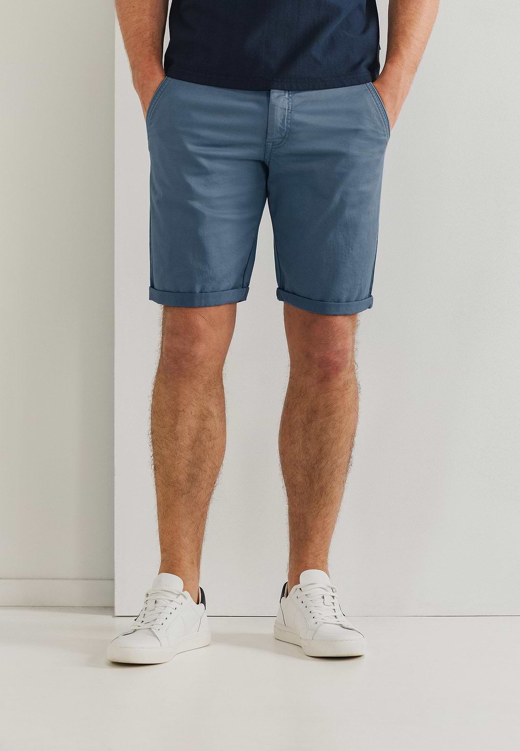 Chinoshorts-aus-Baumwollstretch