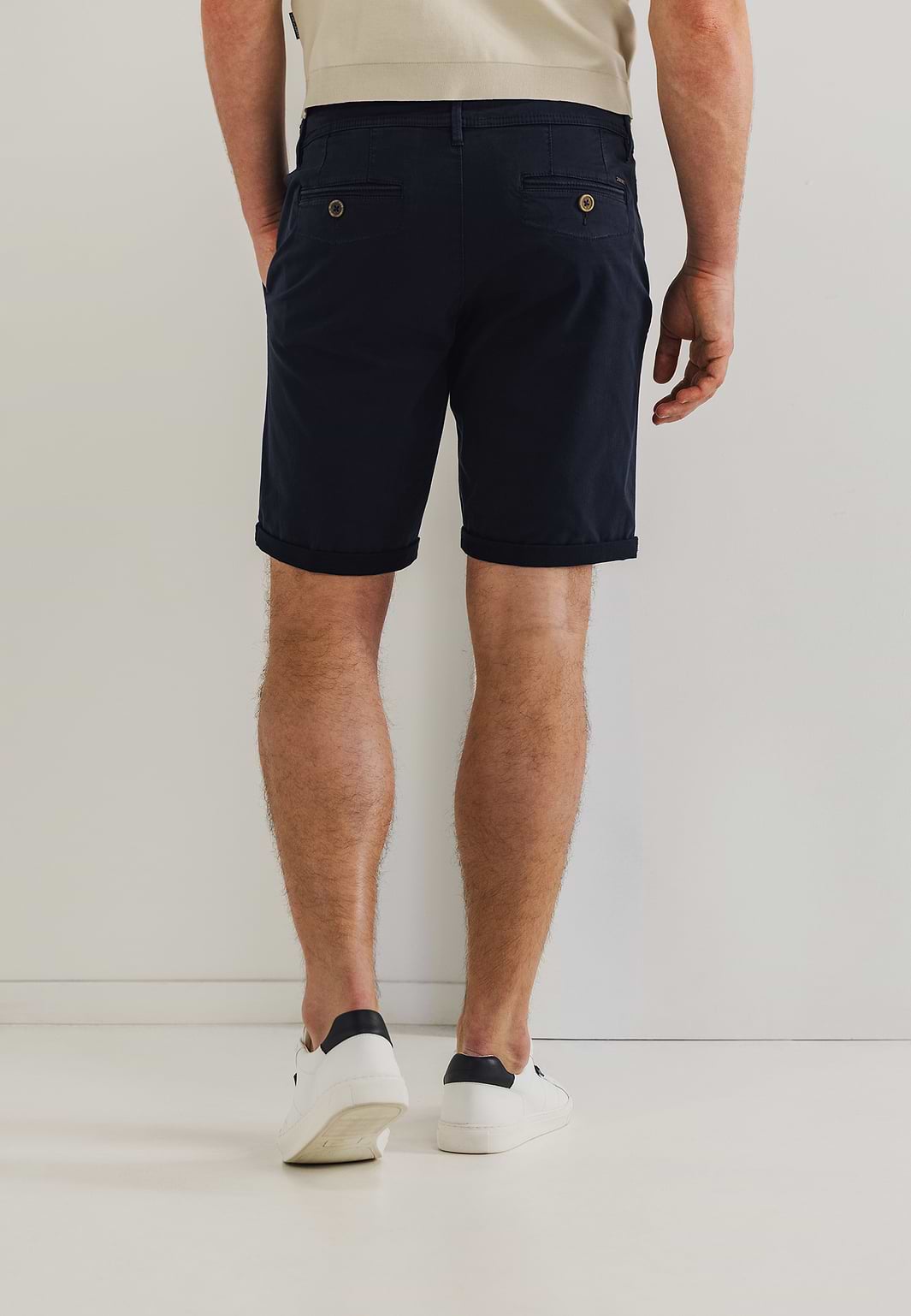 Chinoshorts-aus-Baumwollstretch