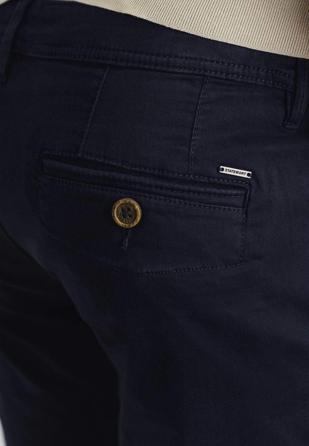 Chinoshorts-aus-Baumwollstretch