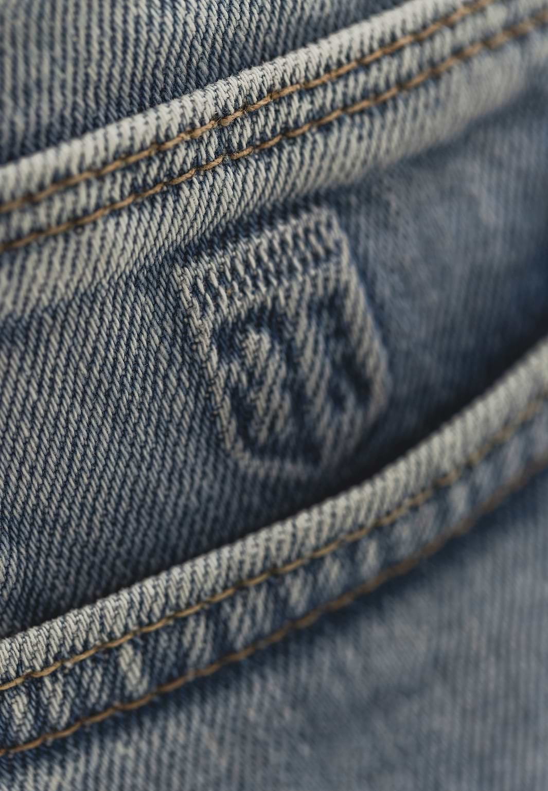 Denim-short-van-een-katoen-mix