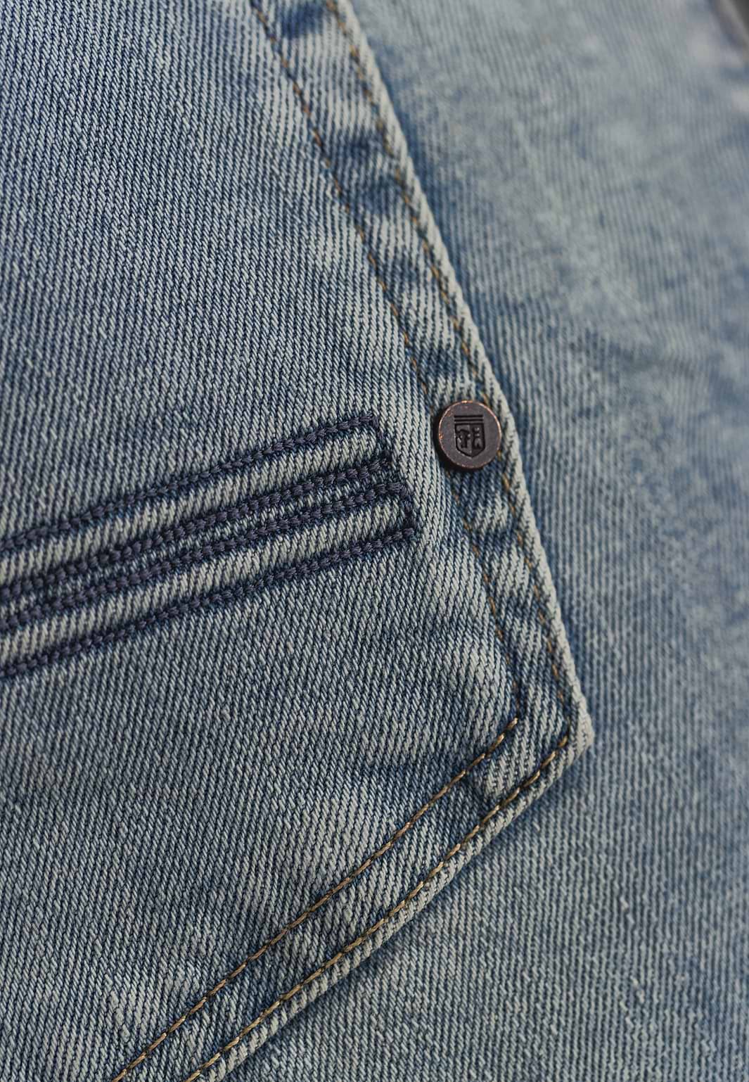 Denim-short-van-een-katoen-mix