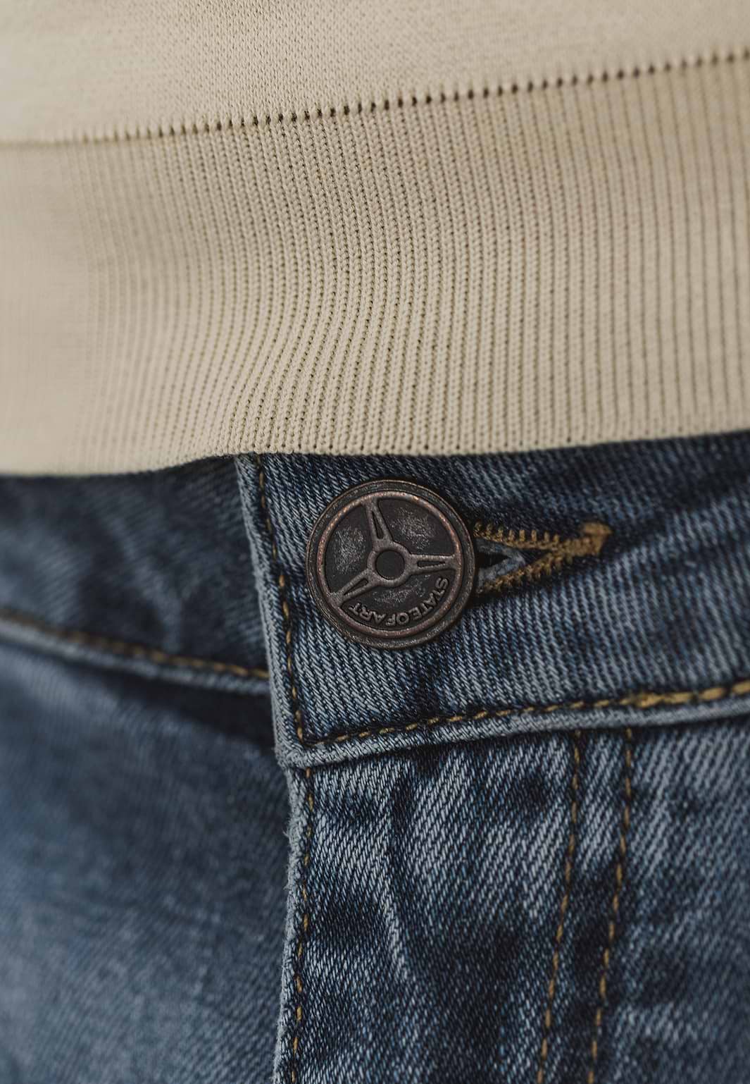 Denim-short-van-een-katoen-mix