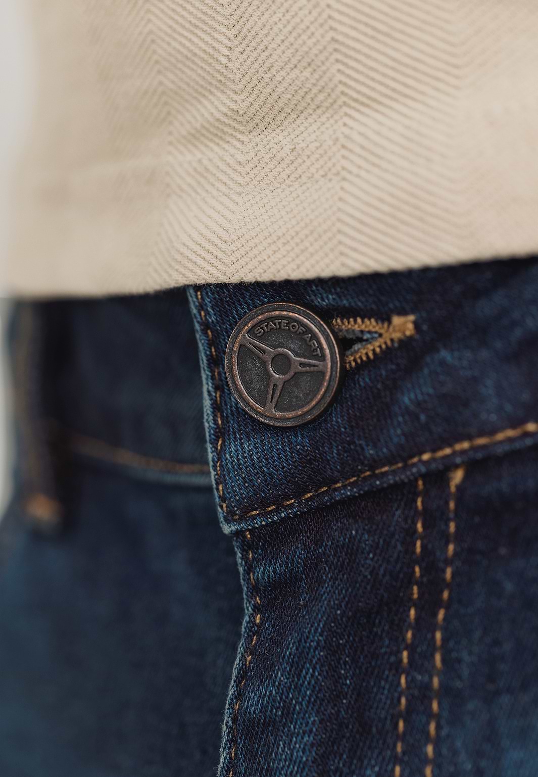 Denim-short-van-een-katoen-mix