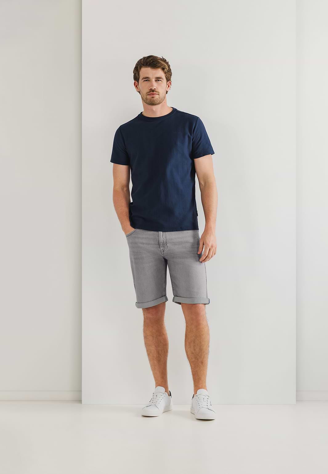 Denim-Shorts-aus-einer-Baumwollmischung