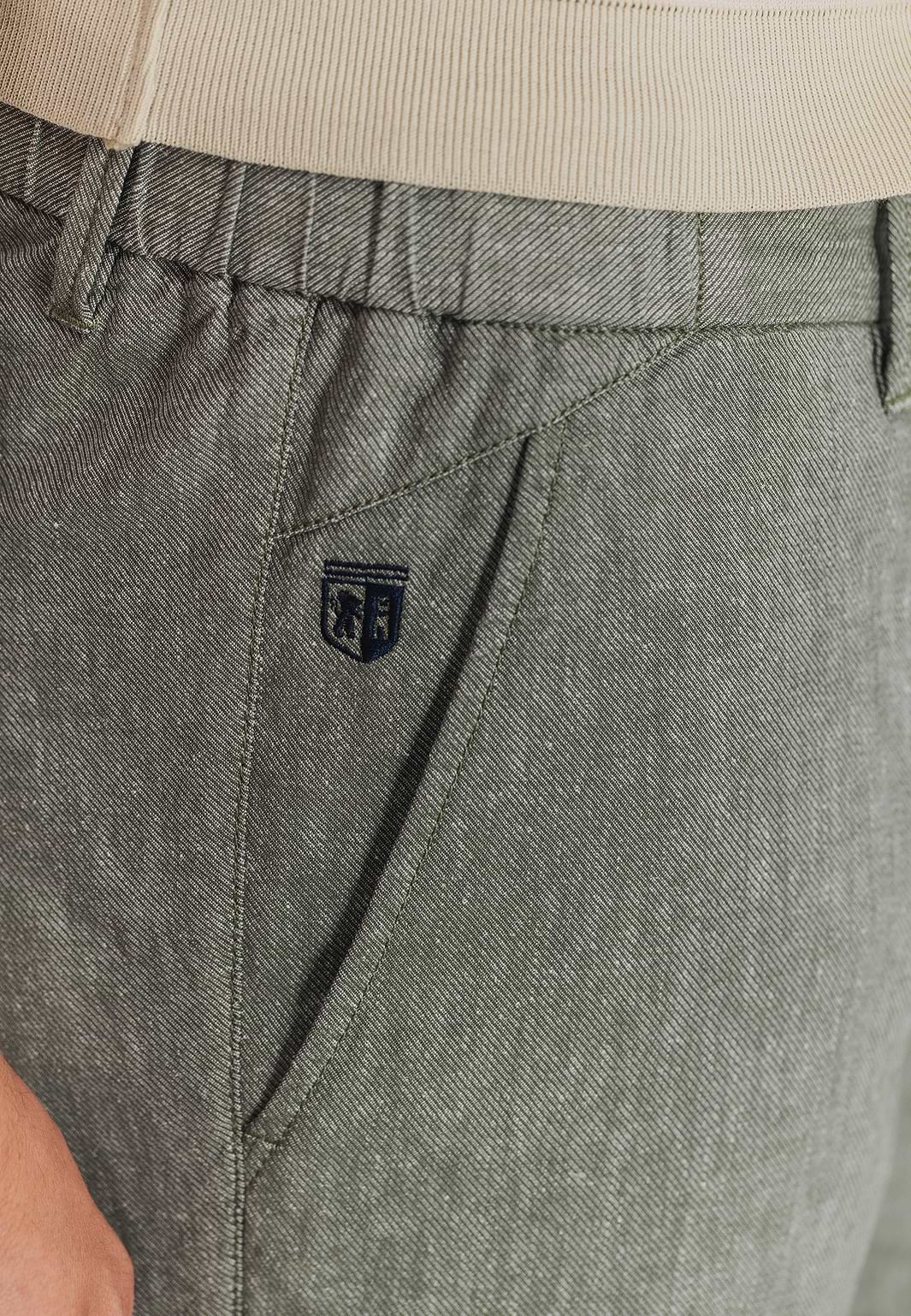 Chinoshorts-mit-Leinen