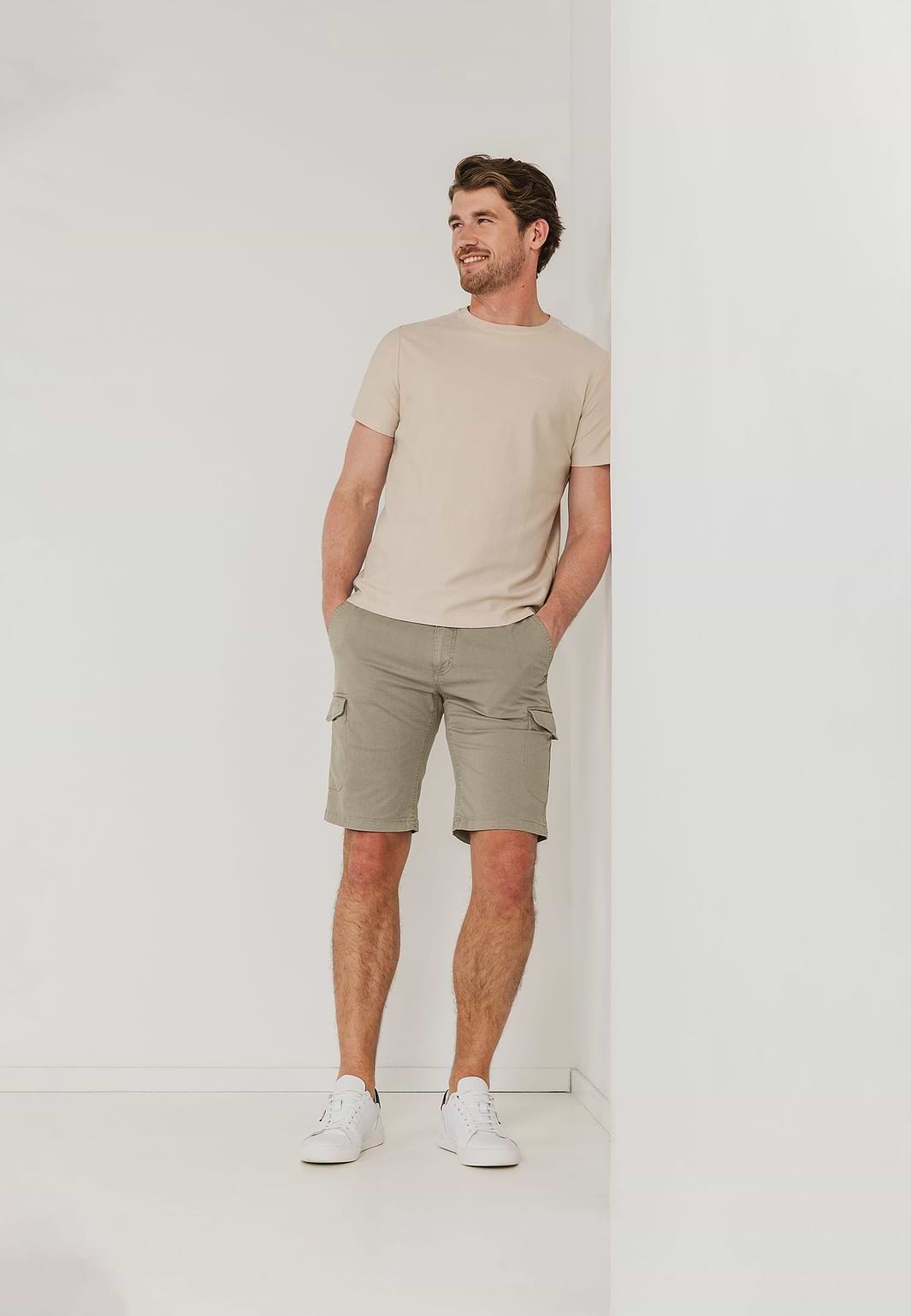 Cargo-Shorts-mit-Allover-Print
