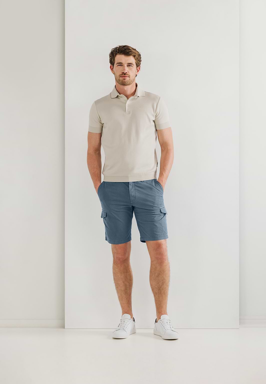 Cargo-Shorts-mit-Allover-Print