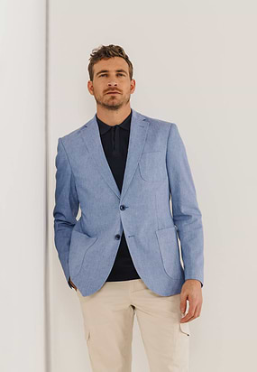 Halfgevoerde-blazer-met-stretch