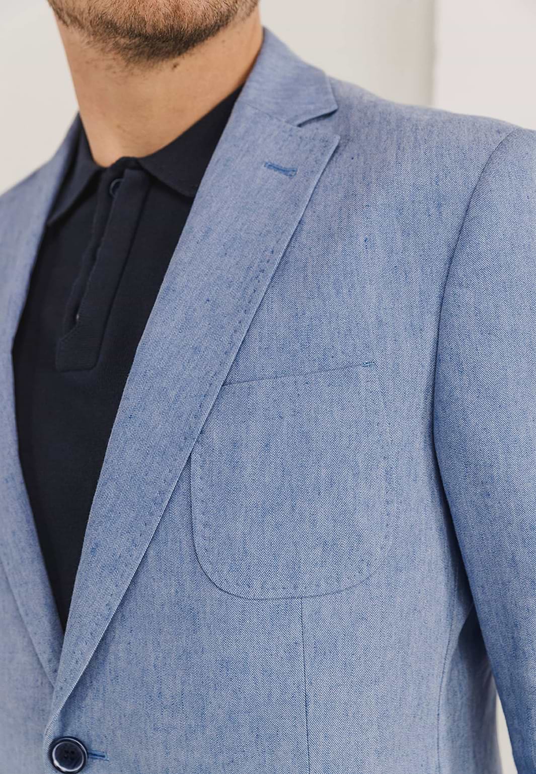 Halfgevoerde-blazer-met-stretch