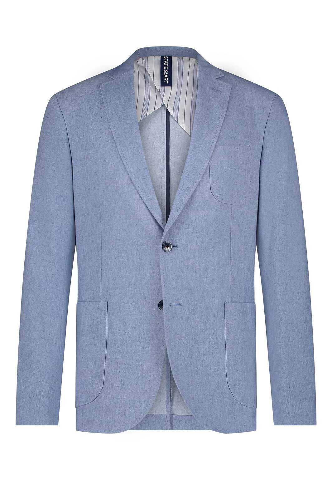 Halfgevoerde-blazer-met-stretch