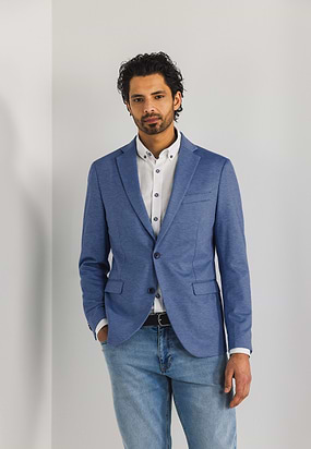 Gemêleerde-blazer-van-gebreide-stof