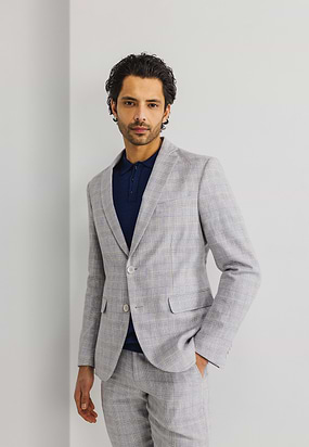 Blazer-met-ruitmotief
