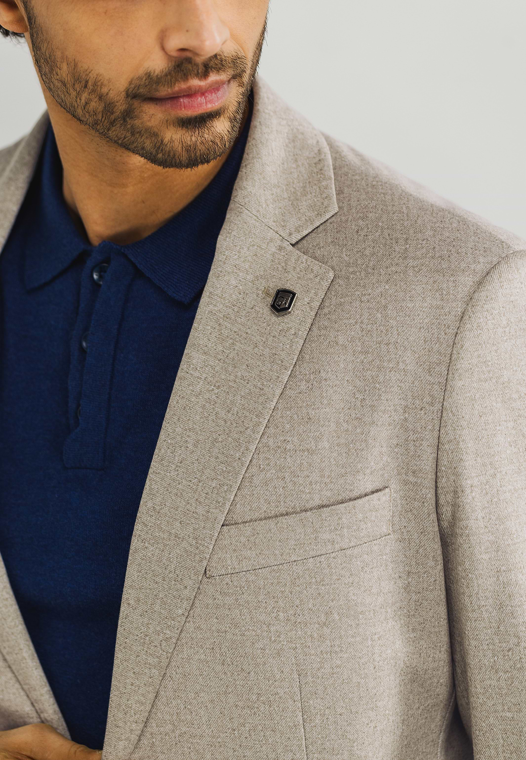 Blazer-van-gebreide-stof
