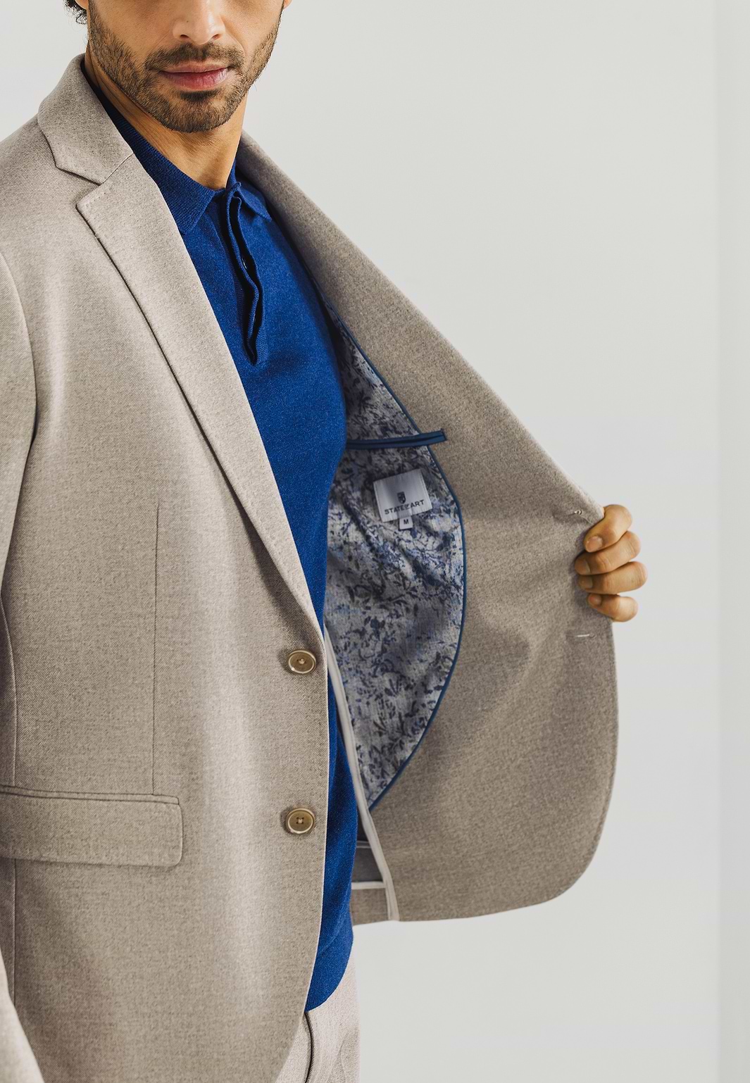 Blazer-van-gebreide-stof