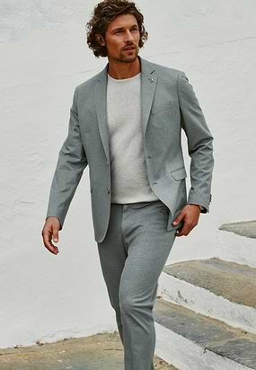 Blazer-van-gebreide-stof