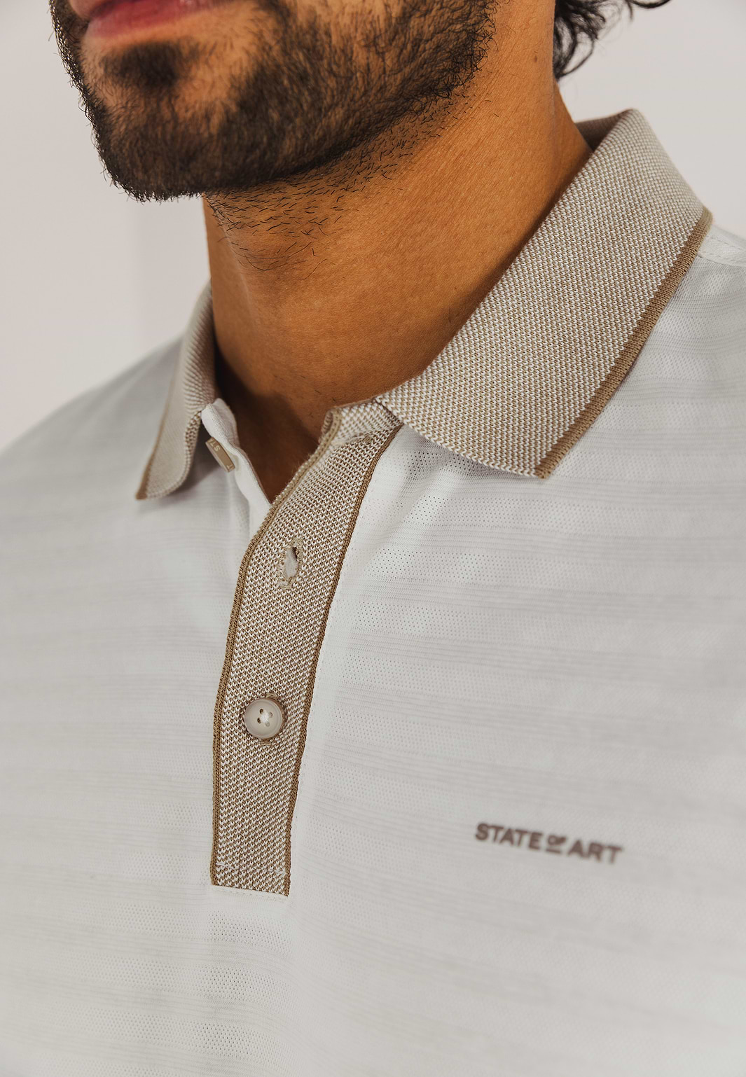 Jersey-Poloshirt-mit-Strukturmuster