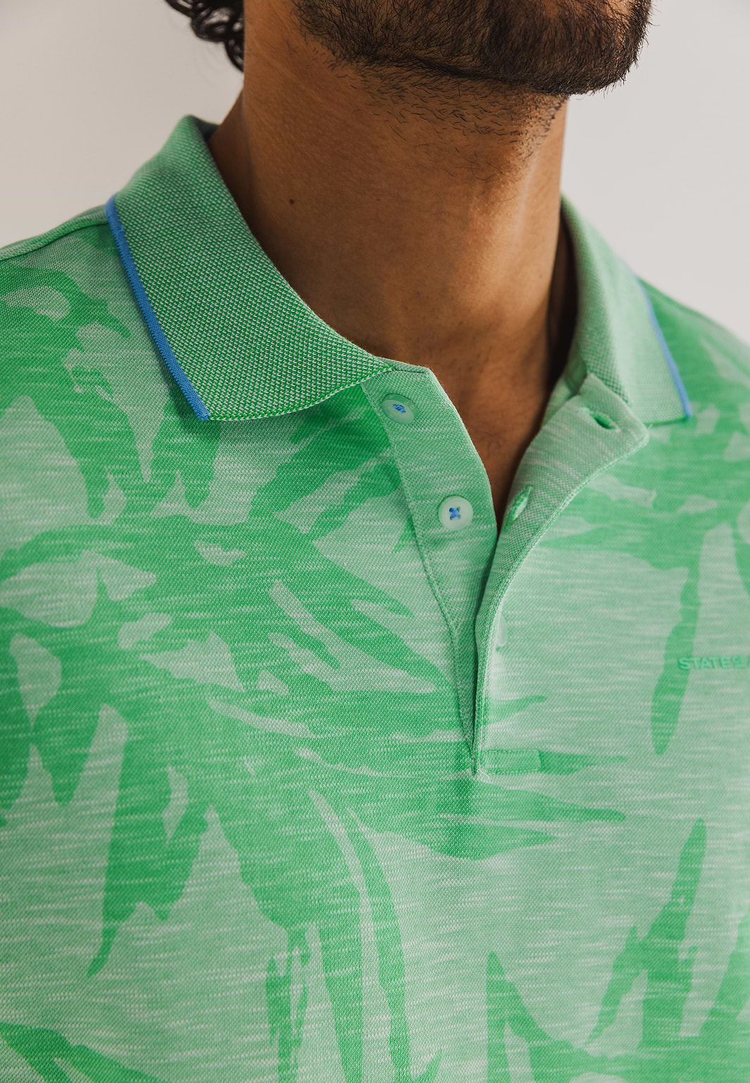 Piqué-Poloshirt-mit-Allover-Print