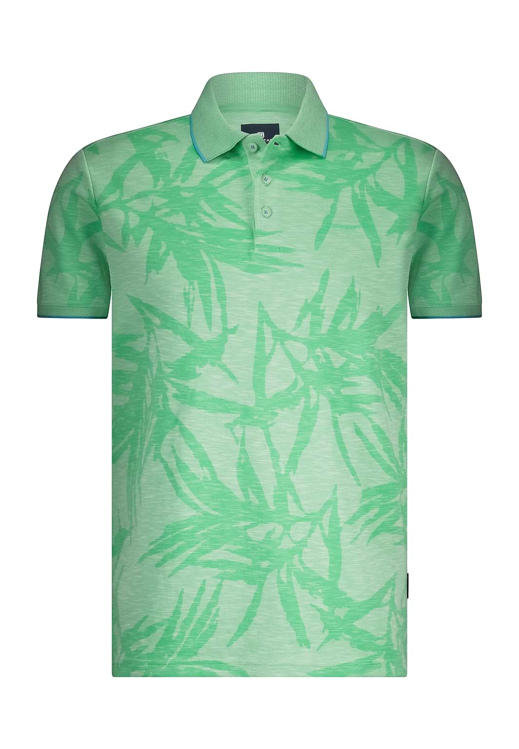 Piqué-Poloshirt-mit-Allover-Print