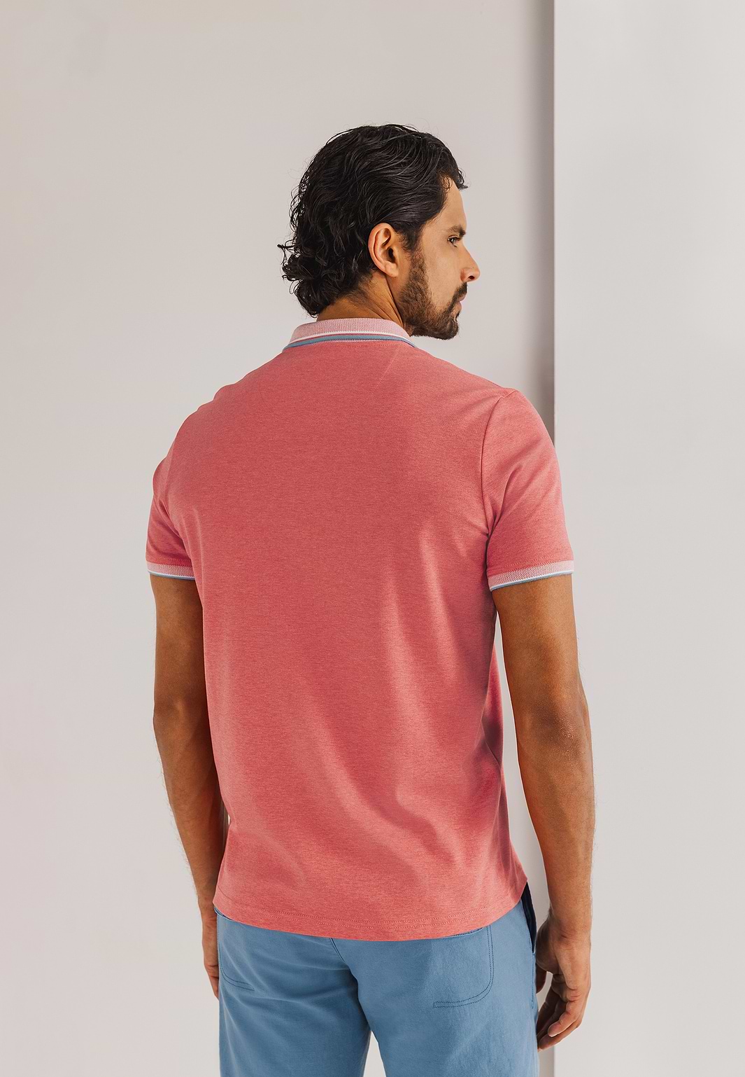 Jersey-Poloshirt-mit-Oxford-Kragen