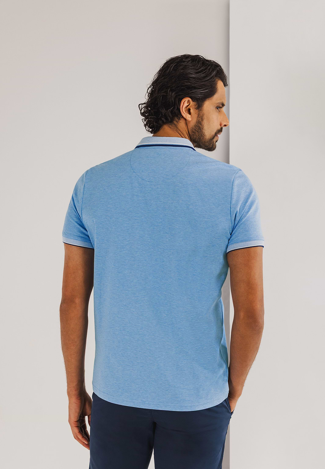 Jersey-Poloshirt-mit-Oxford-Kragen