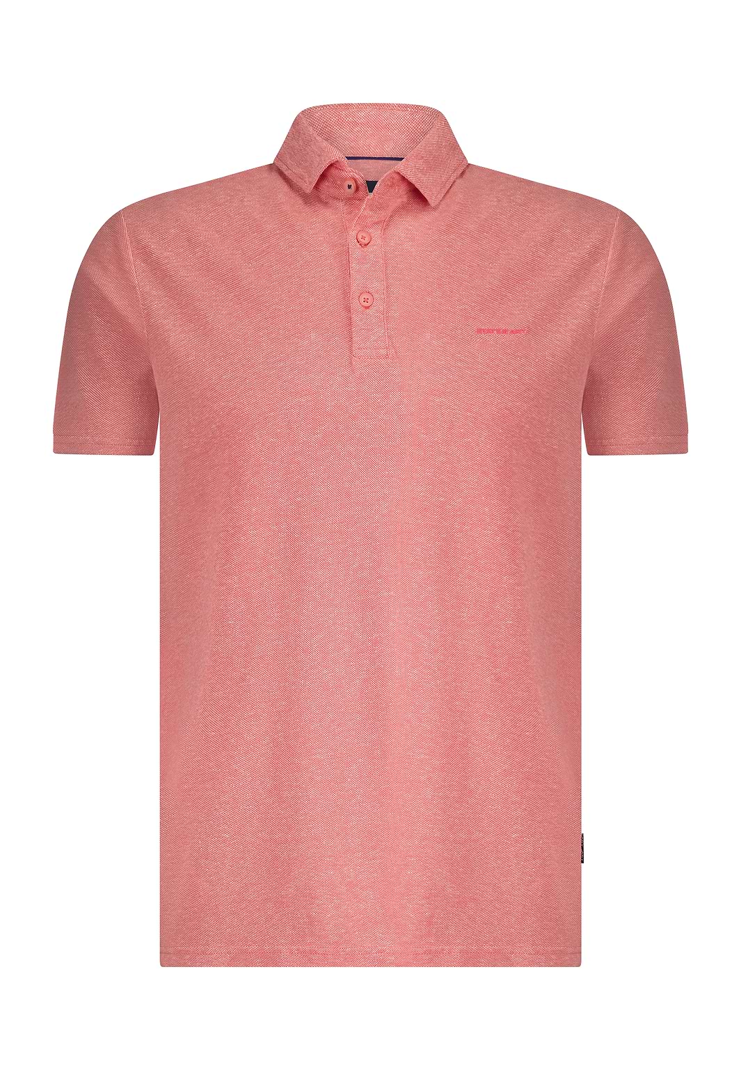 Piqué-Poloshirt-mit-meliertem-Design