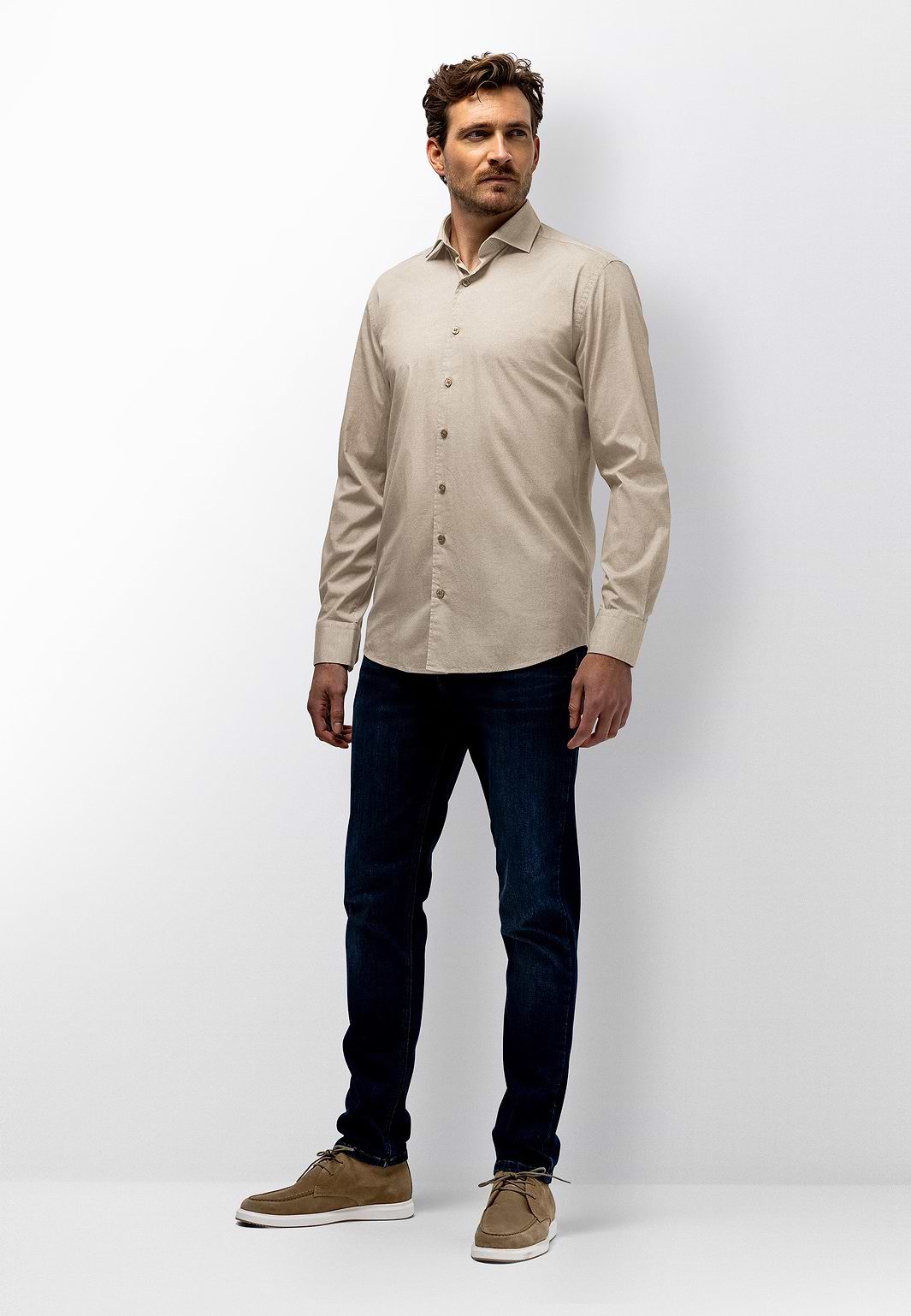 Melange-poplin-shirt
