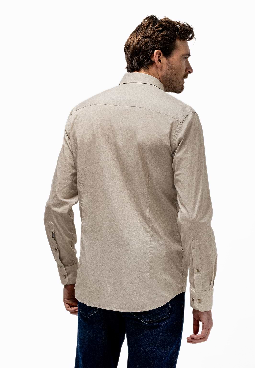 Melange-poplin-shirt