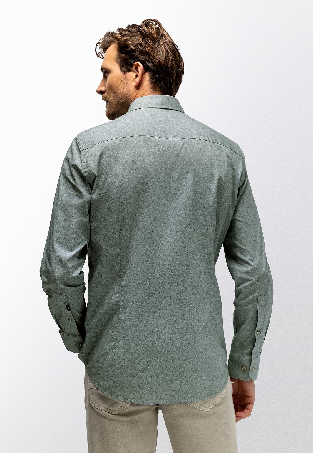 Melange-poplin-shirt